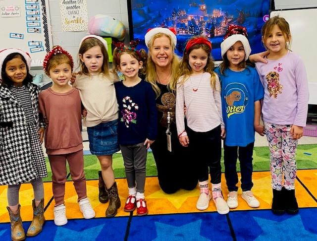 Students enjoying holiday activities